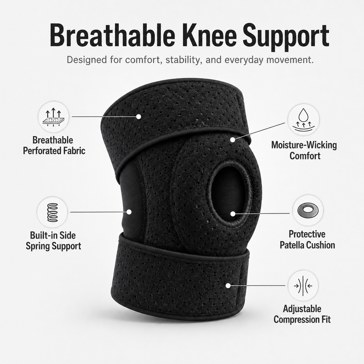 Adjustable Knee Support Brace